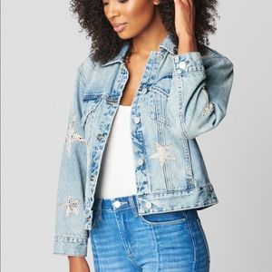 BLANK NYC Take A Hike Denim & Vegan Leather Jacket